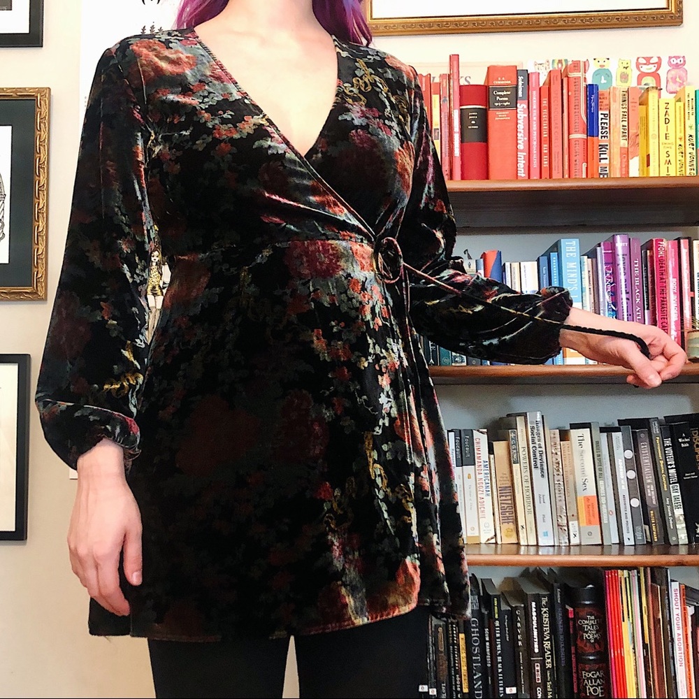 Zara floral wrap top/dress